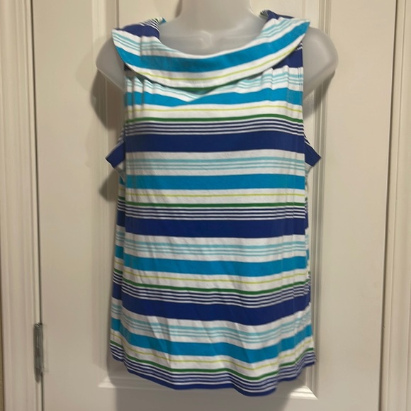 Rafaella Tops - Rafaela top  white blues and green size L